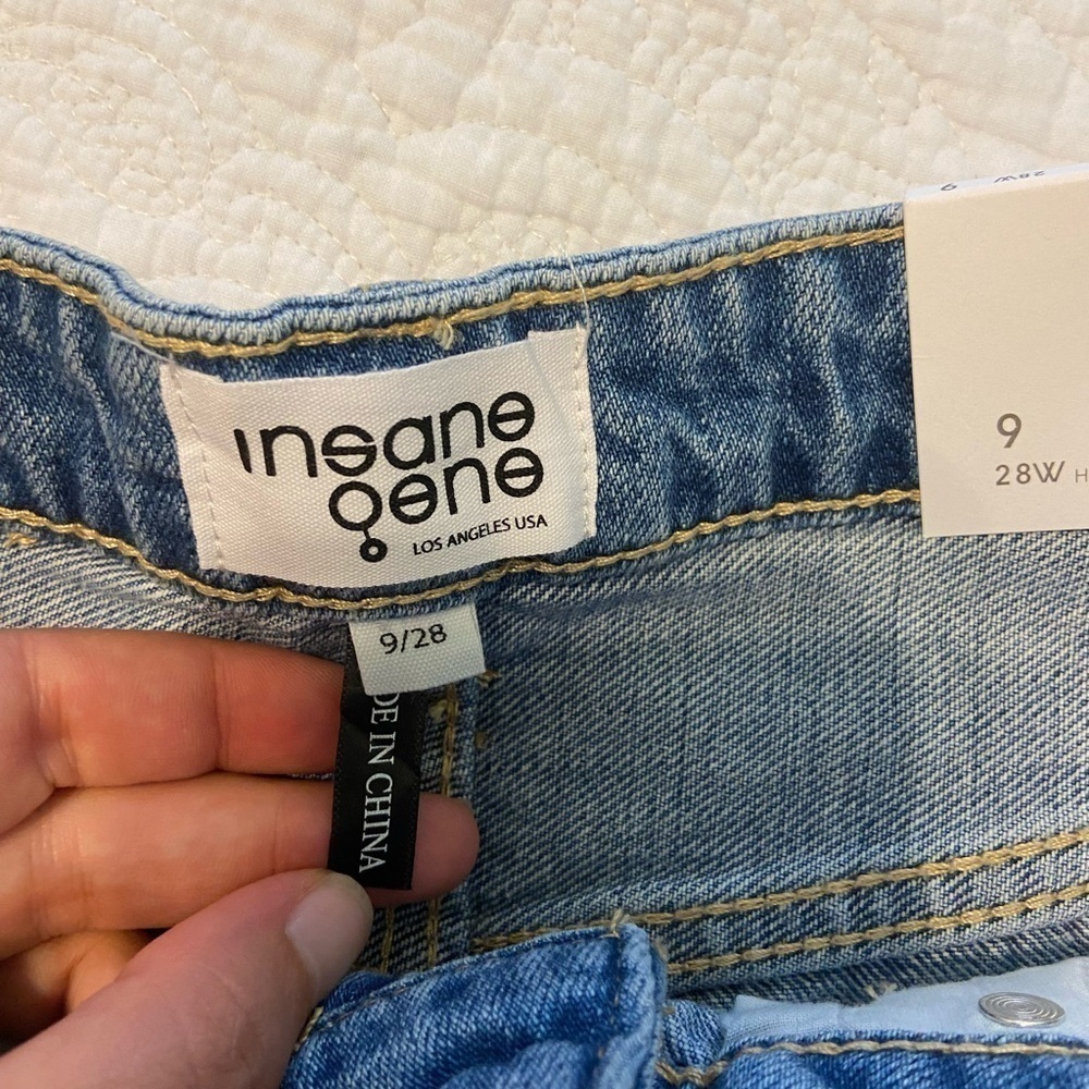 Insane Gene High Rise Lightwash Straight Jeans - Picture 5 of 7